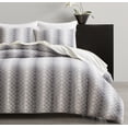 thumbnail image 2 of Studio 16, Toronto – Landon Geometric Diamond Cotton Matelassé Duvet Cover Set (King)  – Modern Textured Design, 100%Cotton, 2 of 8