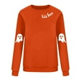 thumbnail image 4 of NMMUED Chandails d'Halloween pour Femmes Chandails à Col Rond pour Femmes Tenues d'Halloween pour Femmes Chandail Surdimensionné pour Femmes Chandail Citrouille d'Halloween Chandails d'Automne pour Femmes, Orange TG, 4 of 4