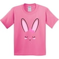 thumbnail image 3 of Inktastic Easter Bunny Girl Face Youth T-Shirt, 3 of 5