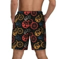 thumbnail image 4 of Goofa Compass And Mountains In Bicycle Wheels1 Printed Men's Swim Trunks Board Shorts Quick Dry Mens Swimming Trunks with Compression Liner,Breathable Fit Hawaii Beach Shorts-XX-Large, 4 of 9