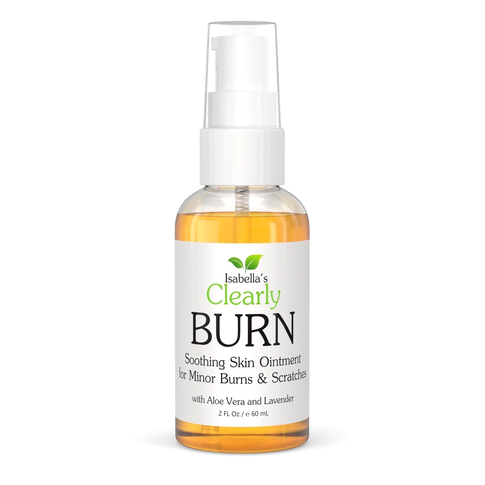 Isabella's Clearly BURN Soothing Aloe Vera Ointment for Minor Skin Burns, Scratches, Scalds, Sunburn, Scars, Rashes | Fast Acting Natural Remedy Made in USA
