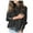 277#Black, variant on Womens Turtleneck Dressy Sweater Fall Button Long Sleeve Pullover Sweaters - Cozy Ribbed Knit, Loose Fit Black S
