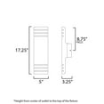 thumbnail image 2 of Maxim Lighting - Lightray - 16W 2 LED Outdoor Wall Mount In Modern Style-17.25, 2 of 5