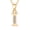 I, variant on Gold Initial Pendant Necklace Rhinestones Copper 26 Letter Alphabet Jewelry Valentine's Day Gifts for Women