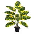 thumbnail image 2 of MMJ Artificial Monstera Plant 25.6in Realistic Fake Potted Plant for Living Room Office Home Decor, 2 of 6
