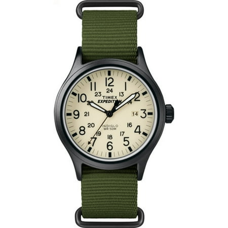 Timex Men's Expedition Scout 40mm Fabric Slip-Thru Strap |Green| Watch TW4B15500