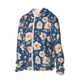 thumbnail image 2 of Daiia Flower UPF 50+ Sun Protection Hoodie Jacket Lightweight Long Sleeve Sun Shirt for Women Men with Pocket Hiking Outdoor-3X-Large, 2 of 9