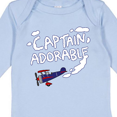 thumbnail image 4 of Inktastic Plane Captain Adorable Boys Long Sleeve Baby Bodysuit, 4 of 5