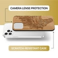 thumbnail image 6 of Case Yard Wooden Case Outside Soft TPU Silicone, Slim Fit Shockproof Wood Protective Phone Cover for Girls Boys Men and Women, Supports Wireless Charging Horse Head Design case for iPhone-12/12-Pro, 6 of 7