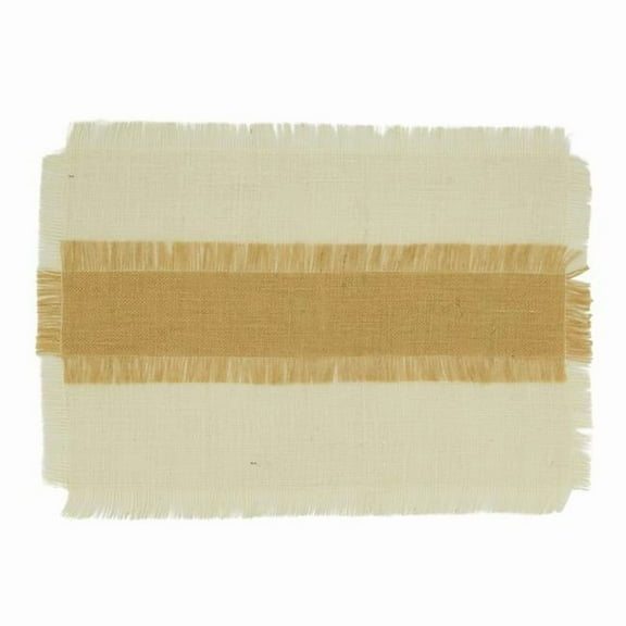 Saro Lifestyle Banded Jute Placemat (Set of 4)