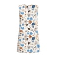 thumbnail image 7 of Mifsaly Floral Dress for Women Casual Crewneck Sleeveless Mini Dresses Lightweight Flowy Ruffle Tiered Summer Beach Vacation Sundress L, 7 of 7