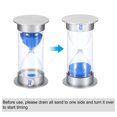 thumbnail image 4 of Uxcell 30 Minute Sand Timer, Sandy Clock, Count Down Sand Glass, Blue Sands, 4 of 5