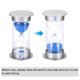 thumbnail image 4 of Temporizador de arena de 30 minutos Uxcell, reloj de arena, reloj de cuenta regresiva, arena azul, 4 of 5