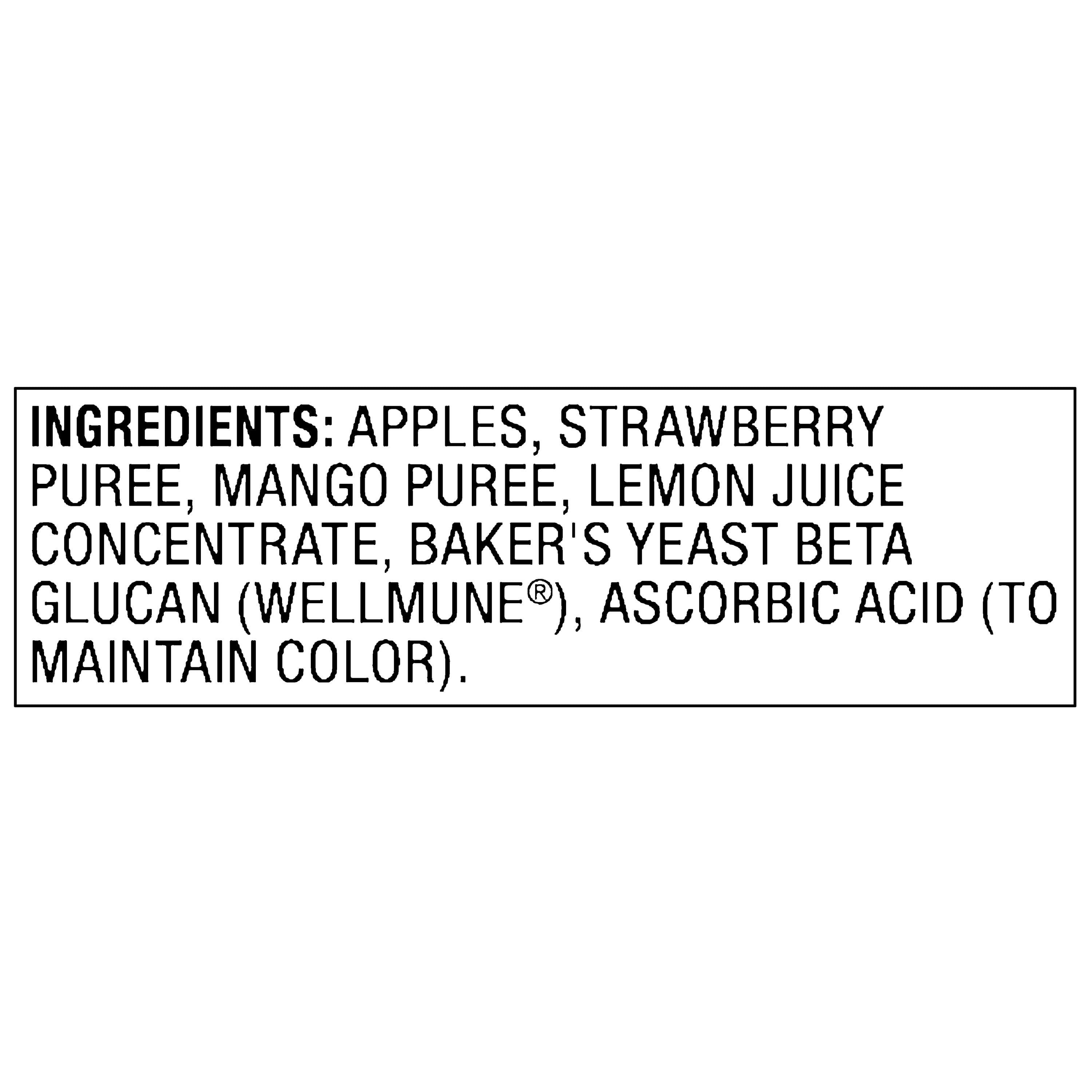 bettergoods Apple Strawberry Mango Fruit Pouches, 3.17 oz, 10 Count