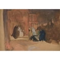 thumbnail image 2 of Edwin Austin Abbey 14x11 Black Ornate Wood Framed Double Matted Museum Art Print Titled: Figure Scene.&nbsp;Hamlet (1984), 2 of 5