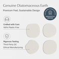thumbnail image 4 of Juego de posavasos Dorai Home Stone, 4 posavasos absorbentes de diatomita, 4 of 8
