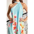 thumbnail image 4 of Vestido Floral elegante con tirantes finos, camisola Halter, vestido Maxi suelto, informal, bohemio, Vintage, 4 of 5