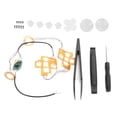 thumbnail image 4 of Kit de botones LED DTF con joysticks D‑Pad iluminados de 6 colores para accesorios de control de PS4, 4 of 12