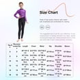 thumbnail image 7 of TSSOE Girls Long Sleeve Dance Unitard Jumpsuit Mock Neck Striped Full Length Gymnastics Leotard Hot Pink 12, 7 of 7