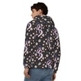 thumbnail image 4 of Kdxio Snake And Floral1 Print Men Hoodies Casual Hoodies for Men with Zip Pockets Full Zip Long Sleeve Sweatshirt Sports Hooded Jacket-Small, 4 of 5
