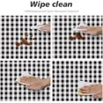 thumbnail image 4 of Round Fitted Tablecloth 54 Inch, White Black Buffalo Check Plaid Round Fitted Tablecloth Elastic Tablecloth Water Resistant Tabletop Cover Table Protector for Restaurant, Picnic, Indoor Outdoor, 4 of 8