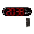 thumbnail image 4 of jifeng Digital Wall Clock Arabic Numerals LED Desktop Clock for Home Bedroom Office Red, 4 of 9