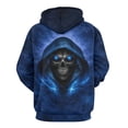 thumbnail image 2 of LAOLIUSN Soul Men's Skull Pattern 3D Print Fashion Design Hoodies Sweatshirt, S-4XL, 2 of 7