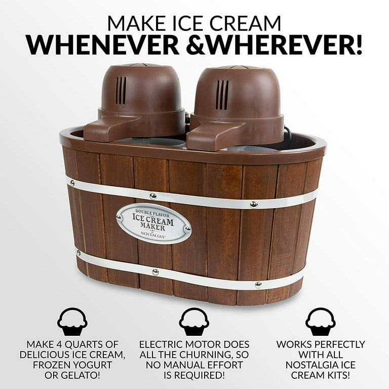 Nostalgia double ice cream maker sales