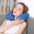 thumbnail image 2 of 1 cojín de prensa en forma de U, almohada de viaje inflable, almohada inflable para el cuello, almohada inflable versión europea oso de fresa Electrónica, 2 of 5