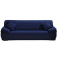 thumbnail image 4 of Sofa Covers for L Shape, 2pcs Polyester Fabric Stretch Slipcovers 3 seater(70"-90") + 4 seater(90'-115") ,+ 2pcs Pillow Covers for Sectional sofa L-shape Couch, 4 of 6