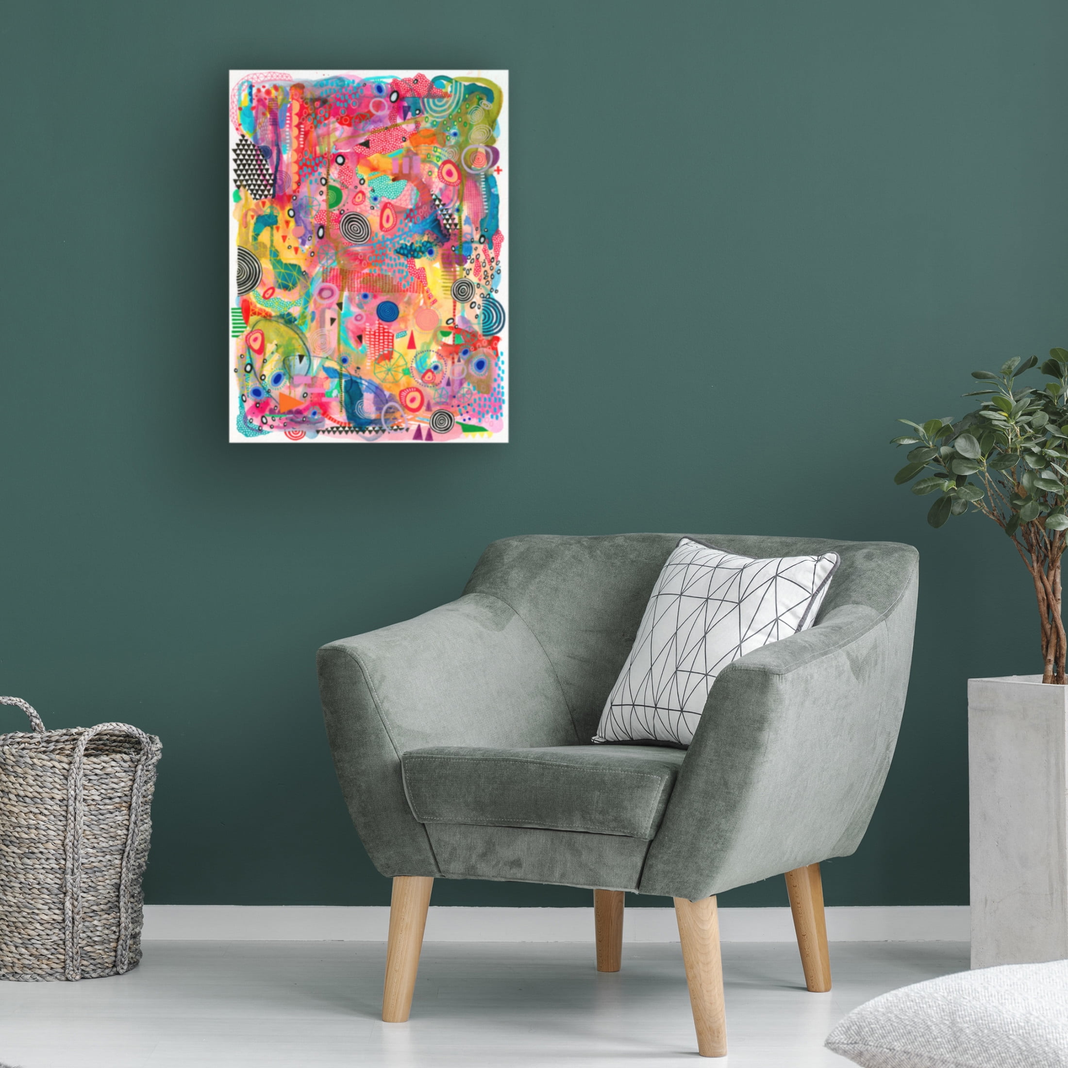 Canvas Wall Art - Van Dam Art 'Fairground Coaster' Wall Art for Living Room, Bedroom, or Office Décor by Trademark Fine Art - 14 x 19 Inches