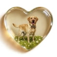 thumbnail image 1 of Adorno de escritorio de acrílico en forma de corazón transparente, ideal como regalo para peluqueros caninos o salones de belleza, 1 of 3