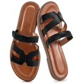 thumbnail image 1 of Sandalias Alicegana 2025, planas, sin cordones, de piel, para mujer, 1 of 6