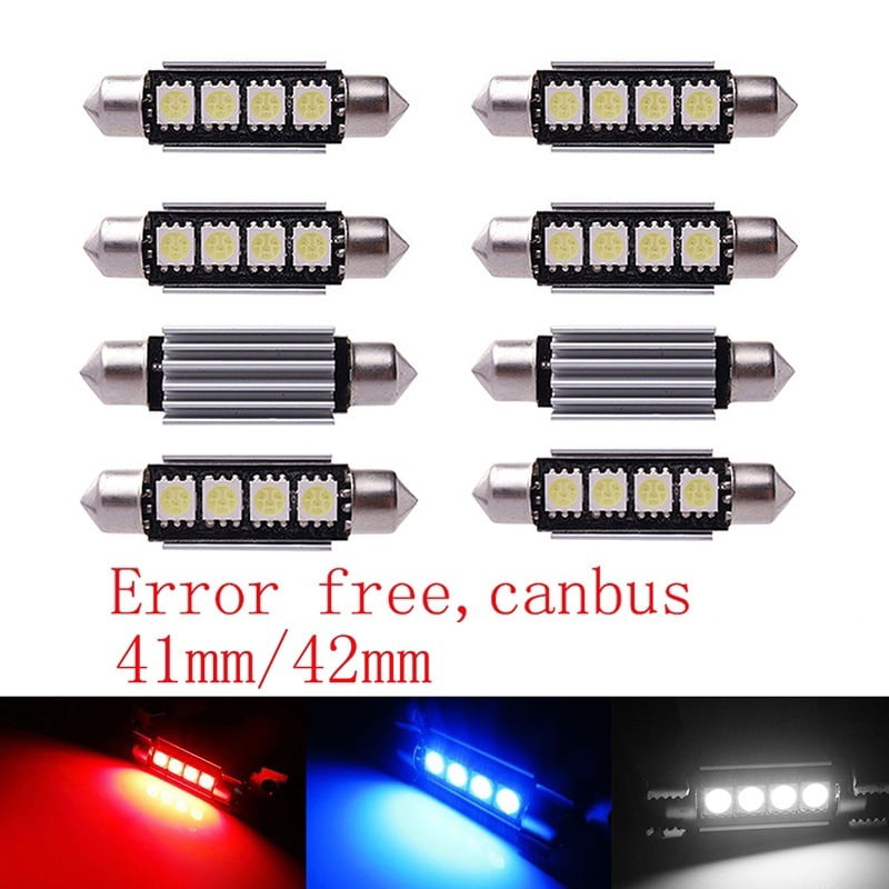2x Bright White 6SMD LED 239 36mm Festoon 12v Interior Car Light Bulbs