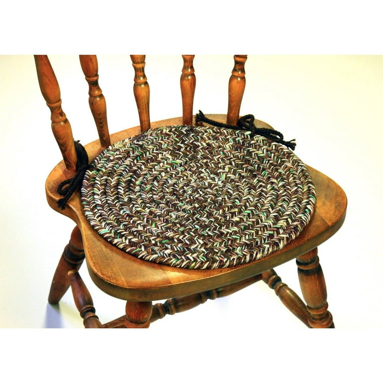 Rhody Rug SA88A015X015 4 Sandi Tweed Braided Chair Pads 44