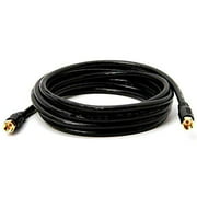 BoostWaves 25ft Rg6 High Definition HDTV Black Coaxial Cable - Low Loss