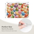 thumbnail image 2 of Crystal Velvet Floor Mat 23.6x15.7in Square Lock Edge Easy Cleaning Using Woven Technique Corrosion Resistant Bottom Drop Plastic Colorful Easter Eggs Cartoon, 2 of 7
