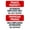 Warning Sign 5, variant on Private Property Authorized Employees Only Bilingual Sign 8"x12" - Durable Security Metal for Office Workplace, Business Entrance, Home Yard, Road Street Safety Wall Decor