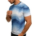 thumbnail image 6 of cocolona Womens and Mens Tie Dye Print T-shirt Summer Short Sleeve Crew Neck Tops Fashion Casual Vintage Tees Blouses, 6 of 8