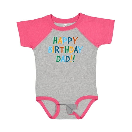 

Inktastic Happy Birthday Dad!! Gift Baby Boy or Baby Girl Bodysuit