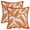 Orange, variant on Unique Bargains Pack of 2 Leaf Pattern Chenille Throw Pillow Covers Light Brown