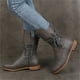 thumbnail image 1 of Botas de tacón alto para mujer, informales, con cordones, cremallera, Color sólido Wmkox8yii hfjk939, 1 of 5