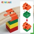 thumbnail image 3 of 5/10PCS Wooden Train Track Accessories Plastic Building Blocks Adapters Wooden Track Connectors fit for Brand Wood Tracks Toys 10pcs Purple, 3 of 6