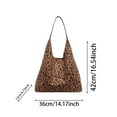 thumbnail image 3 of LIJCC Women Leopard Tote Bag Cheetah Purse Brown Vintage Hobo Bag Shoulder Bag Large Capacity Work Tote Bag Fasion Shopper Bag Office Travel, 3 of 4