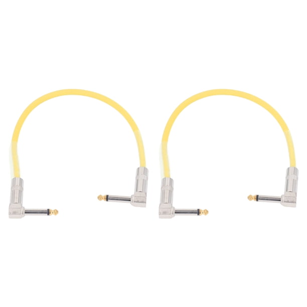 2 Piezas Cable De Enchufe De 1/4 De Pulgada De 12 Pcs De 12 Pulgadas De Bajo, Cables De Instrumentos De Cobre Puro Para Pedal De Guitarra Con Fuerte Compatibilidad