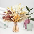 thumbnail image 7 of Fall Decor Autumn Decorations for Home Thanksgiving Table Boho Flowers Orange Pampas Grass Fluffy Dried Flower Bouquet Dry Pompas, 7 of 7