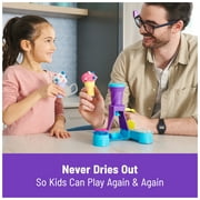 Kinetic Sand, Soft Serve Station with 14oz Play Sand, 2 Ice Cream Cones & 2 Tools