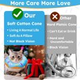 thumbnail image 4 of Bamboohart Cat Cone Collar Soft  Adjustable Donut Cat Recovery Collar for Wound Healing  Prevent Licking Wounds, 4 of 7