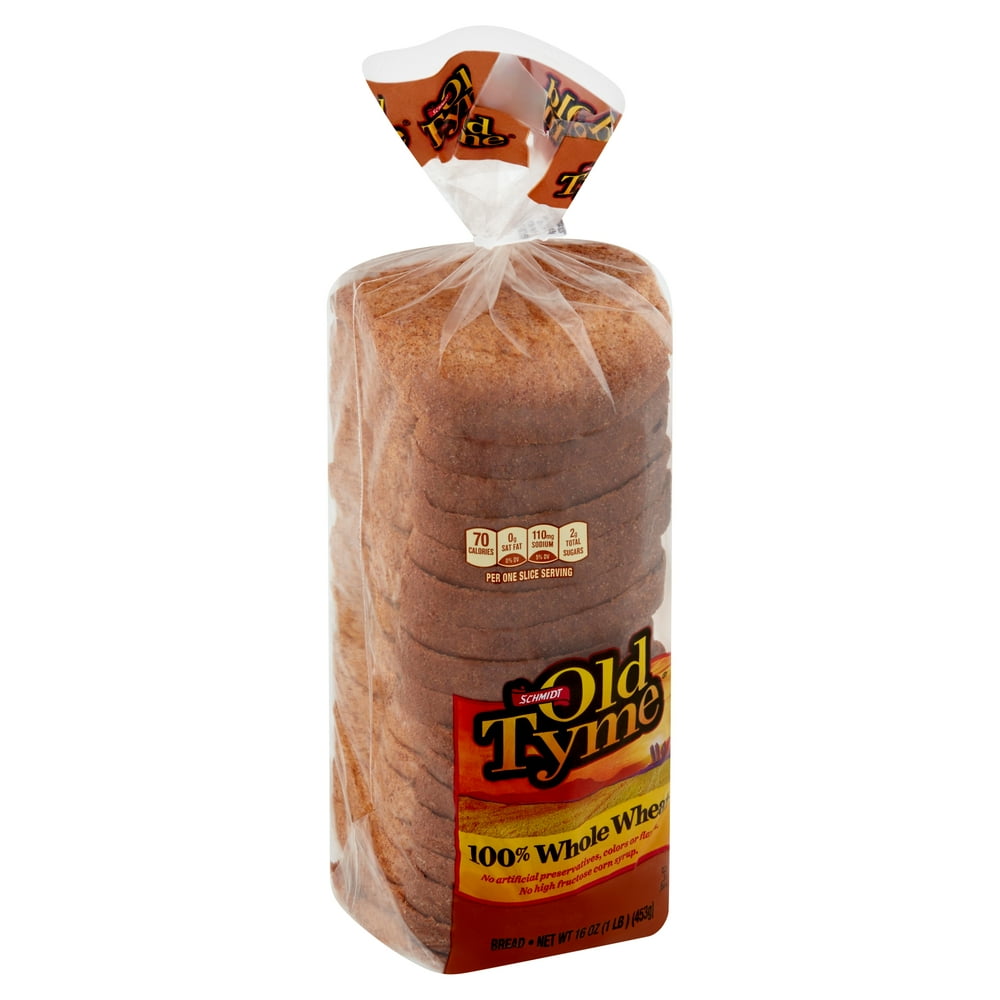 Schmidt Old Tyme 100 Whole Wheat Bread, 16 oz