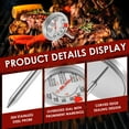thumbnail image 4 of 2 Pcs Stainless Steel Meat Thermometer with 6.3cm Extra Large Dial Waterproof Food Thermometer Safe Leave in Oven for Cooking Baking, 4 of 10